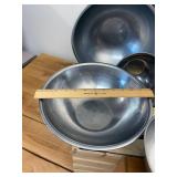 9 stainless steel food prep bowls