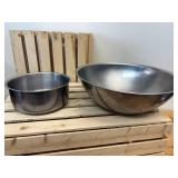 9 stainless steel food prep bowls