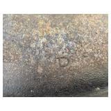 3 cast-iron pieces- corncob cornbread pan, serving skillet, and a flat round skillet