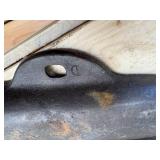 3 cast-iron pieces- corncob cornbread pan, serving skillet, and a flat round skillet