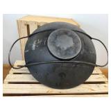 14-inch cast iron cowboy wok. heavy weight, with secure handles