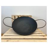 14-inch cast iron cowboy wok. heavy weight, with secure handles