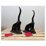 Two Antique Cast Iron Seal Presses (1) is a SD Notary and the other is The Plantation Company in Sisseton SD