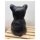 14-inch chainsaw carved Black Bear by Vernon S Pine Jr. 2006 #431