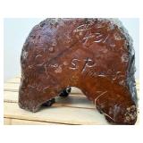 14-inch chainsaw carved Black Bear by Vernon S Pine Jr. 2006 #431