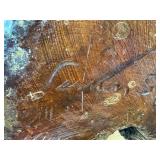 14-inch chainsaw carved Black Bear by Vernon S Pine Jr. 2006 #431