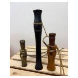 Three hunting calls, buck Gardner, Lohman, and unnamed