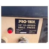 1/2 hp 250–3100 RPM pro tech 10-inch 12 speed drill press tabletop