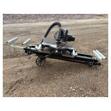 10-inch black and decker power miter saw on a Wolfcraft collapsible portable frame