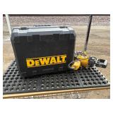 Electric Dewalt DW359 7 1/4 inch power saw with case and hammer drill.