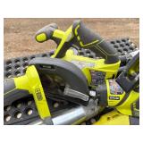 18 V lithium Ryobi lot 4 Batteries, 3 Chargers and 7 Tools (Drill, Branch Trimmer, Greaser, Circular Saw, Precipitating Saw, Weed Wacker