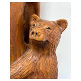 3 bears and a hive chainsaw carved totem by Vernon, S Pine, 2005