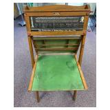 1930s litho plate educational wood easel