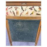 1930s litho plate educational wood easel