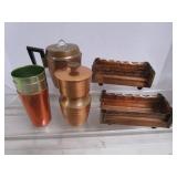 Copper Containers, Aluminum Glasses
