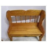 Oak Bench, Magazine Rack