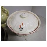 Pottery Vase, Bowls, Casserole