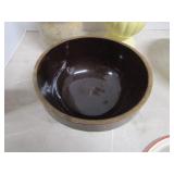 Pottery Vase, Bowls, Casserole