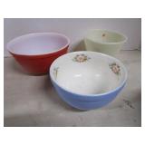 Hall, Fire King, Pyrex Bowls