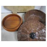 Pig Cutting Board, Bowl, Sewing Basket
