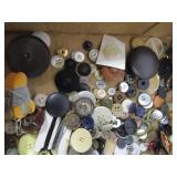 Vintage Sewing Buttons, Pin Cushion