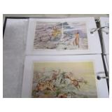 Post Cards, Color Charts, Russel Postcards