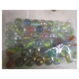 Wooden Chalk Box, Marbles