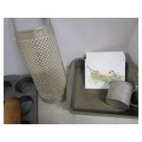 Corn Pan, Muffin Tin, Grater, Utensils