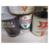 Oil Cans, Some Full