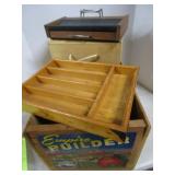 Wooden Boxes with Apple