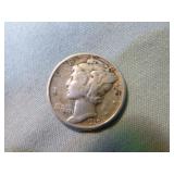 Three Silver Mecury Dimes