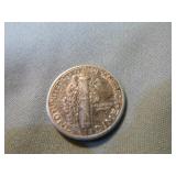 Three Silver Mecury Dimes