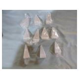 10 Selenite Pyramids