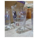 5 Miller Lite Minnesota Vikings Beer Glasses