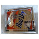 Bud Dry Mirrored Sign