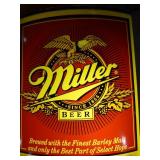 Vintage Miller Beer Lighted Clock Sign