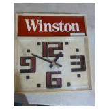 3 Vintage Cigarette Clock Signs