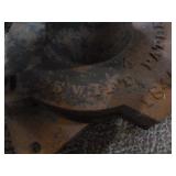 Antique Cast Iron Hand Crank Pulley Wheel