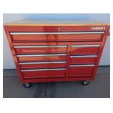 Husky 42 in. 8-Drawer Red Rolling Tool Cabinet