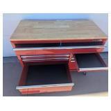 Husky 52 in Mobile Workbench Tool Chest with Solid Work Top
