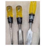 Set of Woodworking Chisels