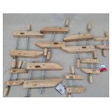 Set of Bessey Wood Screw Clamps
