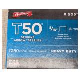 WEN Pneumatic Stapler and Arrow Manual Stapler with Staples