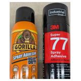 Assorted Adhesives and Cleaners Lot