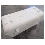 Igloo White Cooler with Ruler and Cup Holders