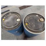Pair of Blue Plastic Drums