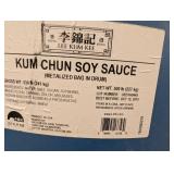 Set of Three Blue Plastic Drums