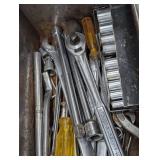 Craftsman Metal Toolbox with Mixed Hand Tools