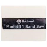 Rockwell Model 14 Band Saw with 1/2 HP Marathon Electric Motor