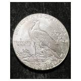 1 TROY OZ .999 FINE SILVER INDIAN ROUND